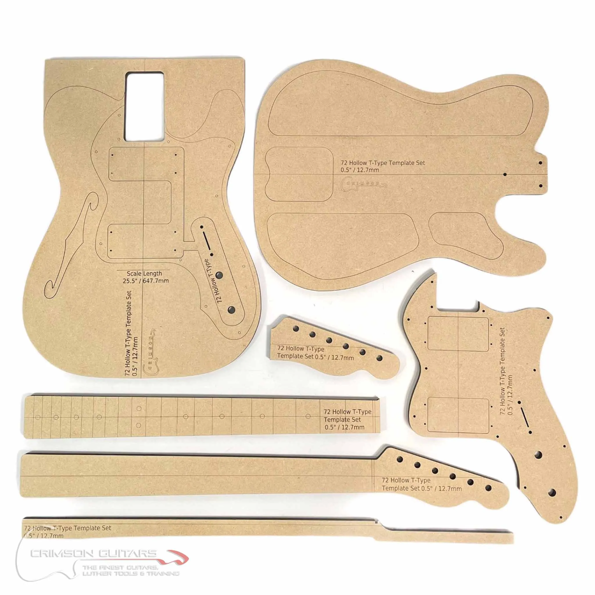 Template Set - 72 Fender Hollow T-Type