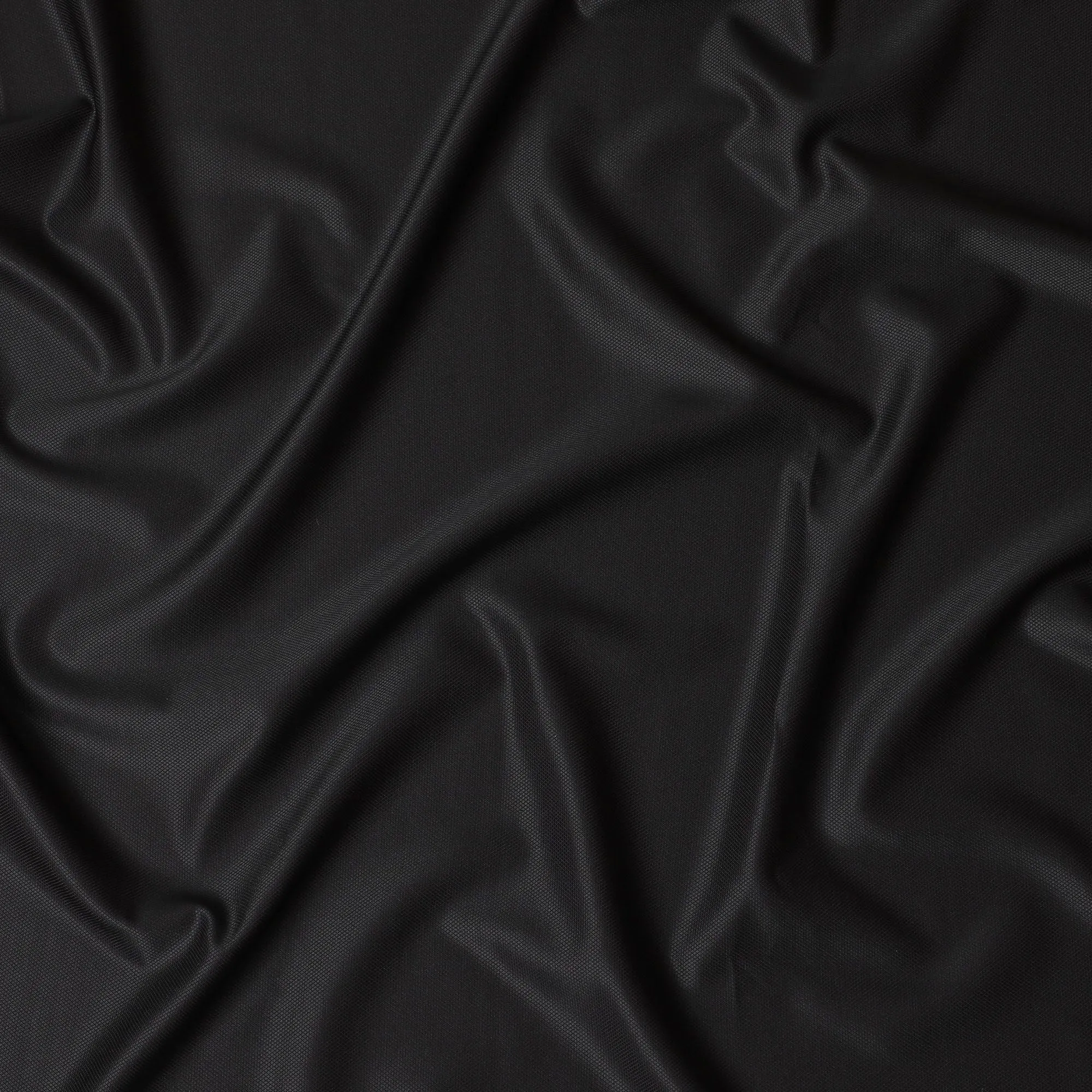 Textured Black Wool Suiting Fabric, Italian-Made, 150cm Width - 3.5 Mtrs Piece-D17749