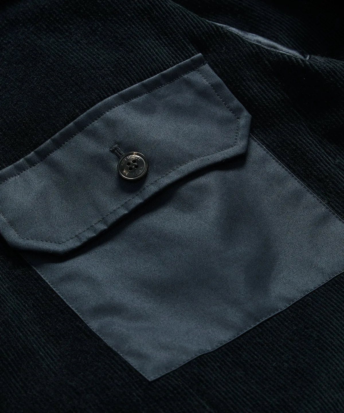 The Countryman in Grenfell Cloth Navy and Corduroy