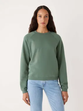 The Gym Fleece Crewneck in Evergreen