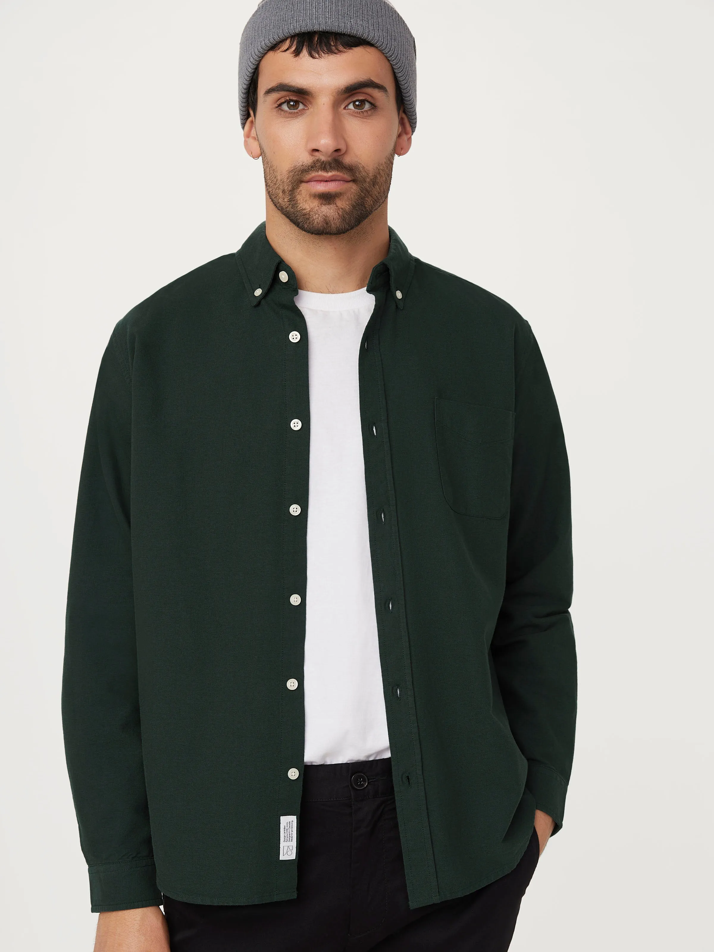 The Jasper Oxford Shirt in Forest Green