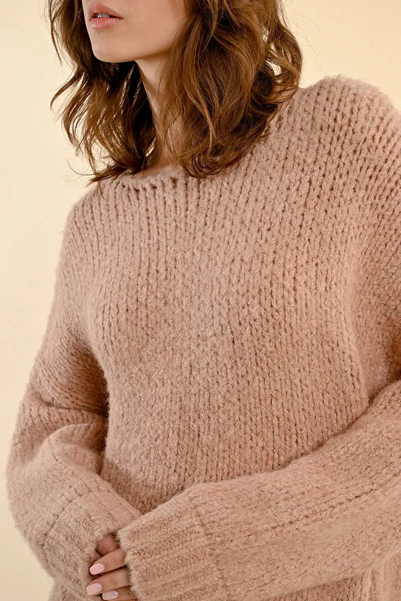 The Kendal Knitted Jumper - Rose