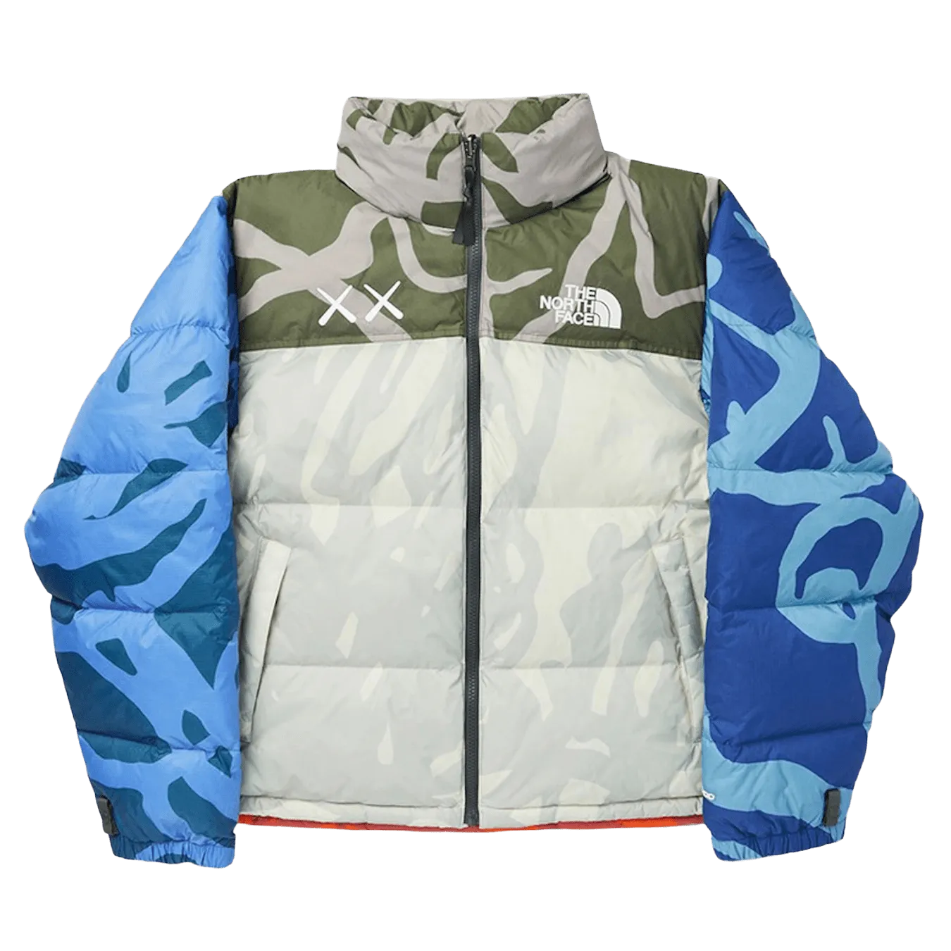 The North Face x KAWS Retro 1996 Nuptse Jacket 'Moonlight Ivory Nuptse Print'