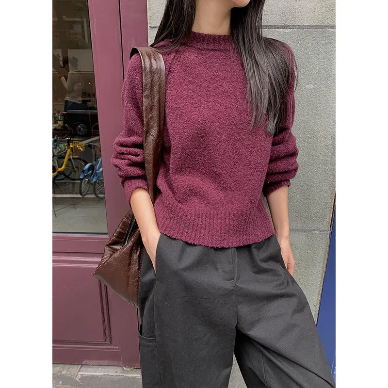 Toleet 2000s fashion Woolen Sweater for Women 2024 Autumn Trendy Comfy Designer Oversize Knitted Crewneck Jumper Sweater