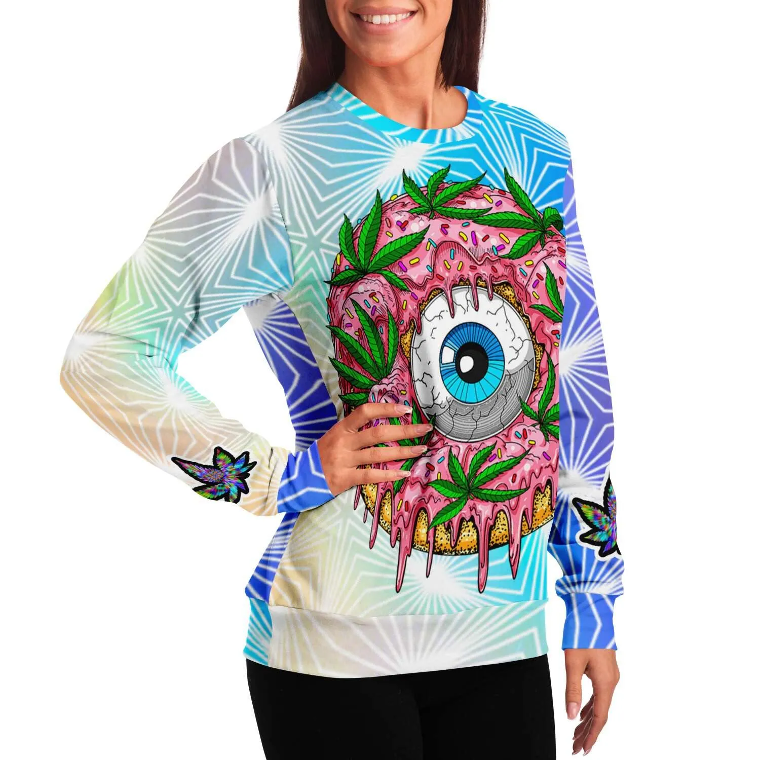 Trippy Donut Holographic Sweatshirt