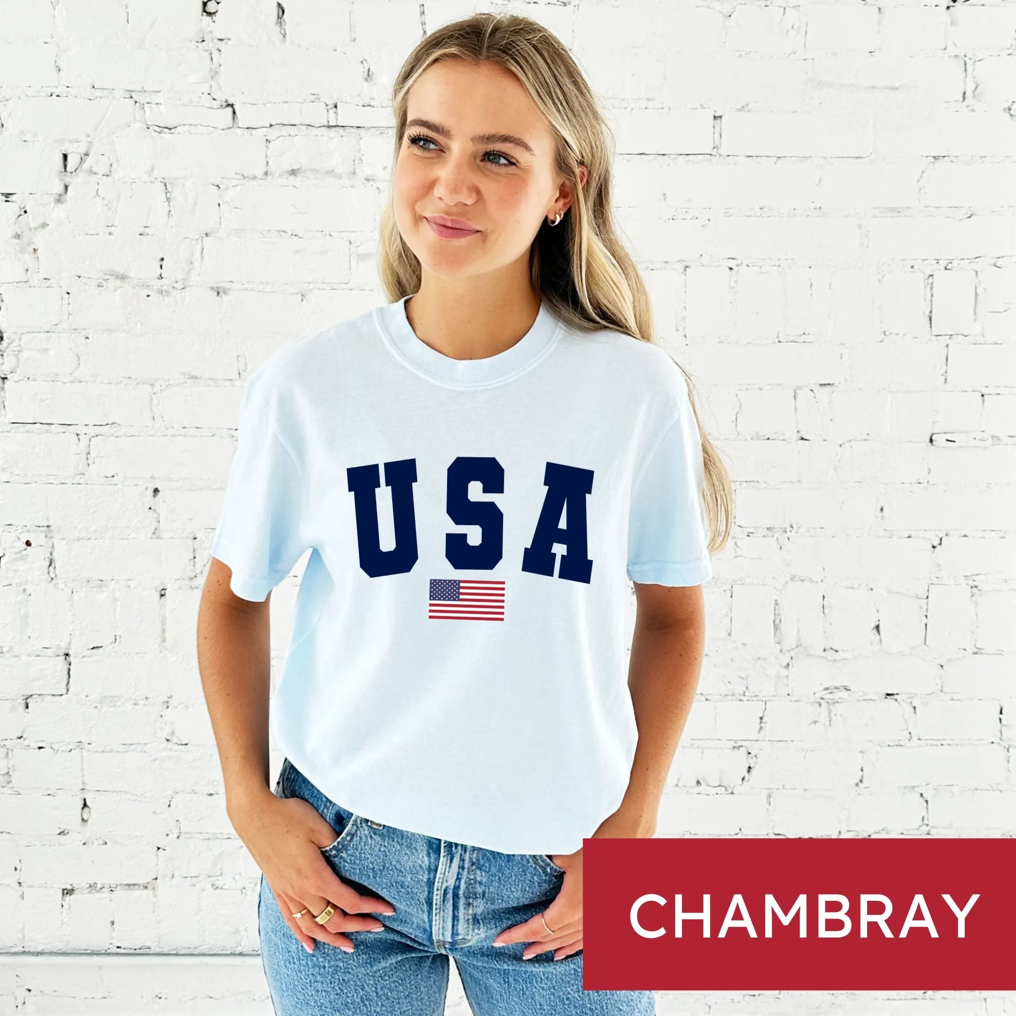 USA Flag Comfort Colors T-Shirt