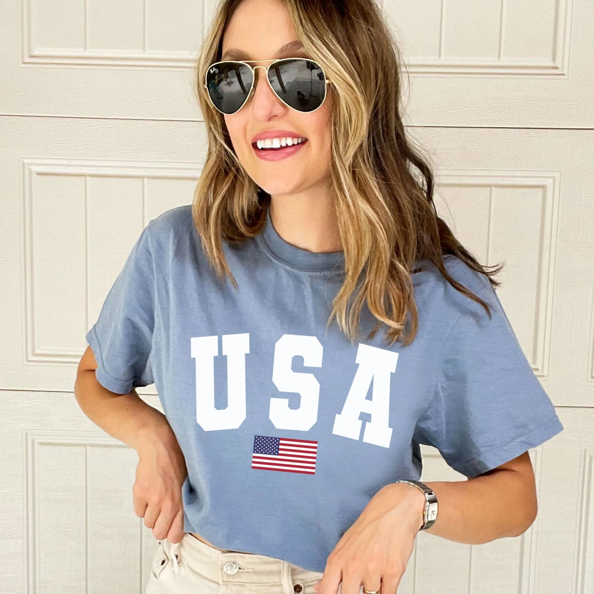 USA Flag Comfort Colors T-Shirt