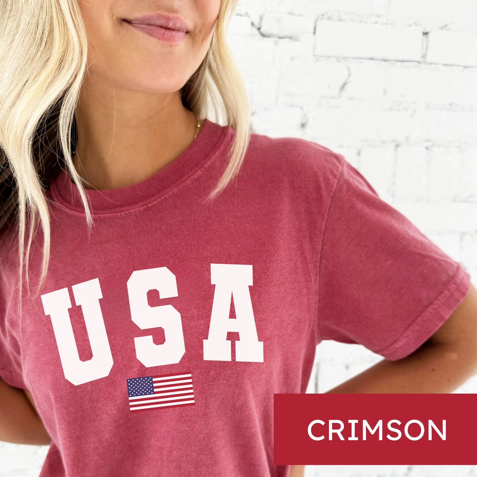 USA Flag Comfort Colors T-Shirt