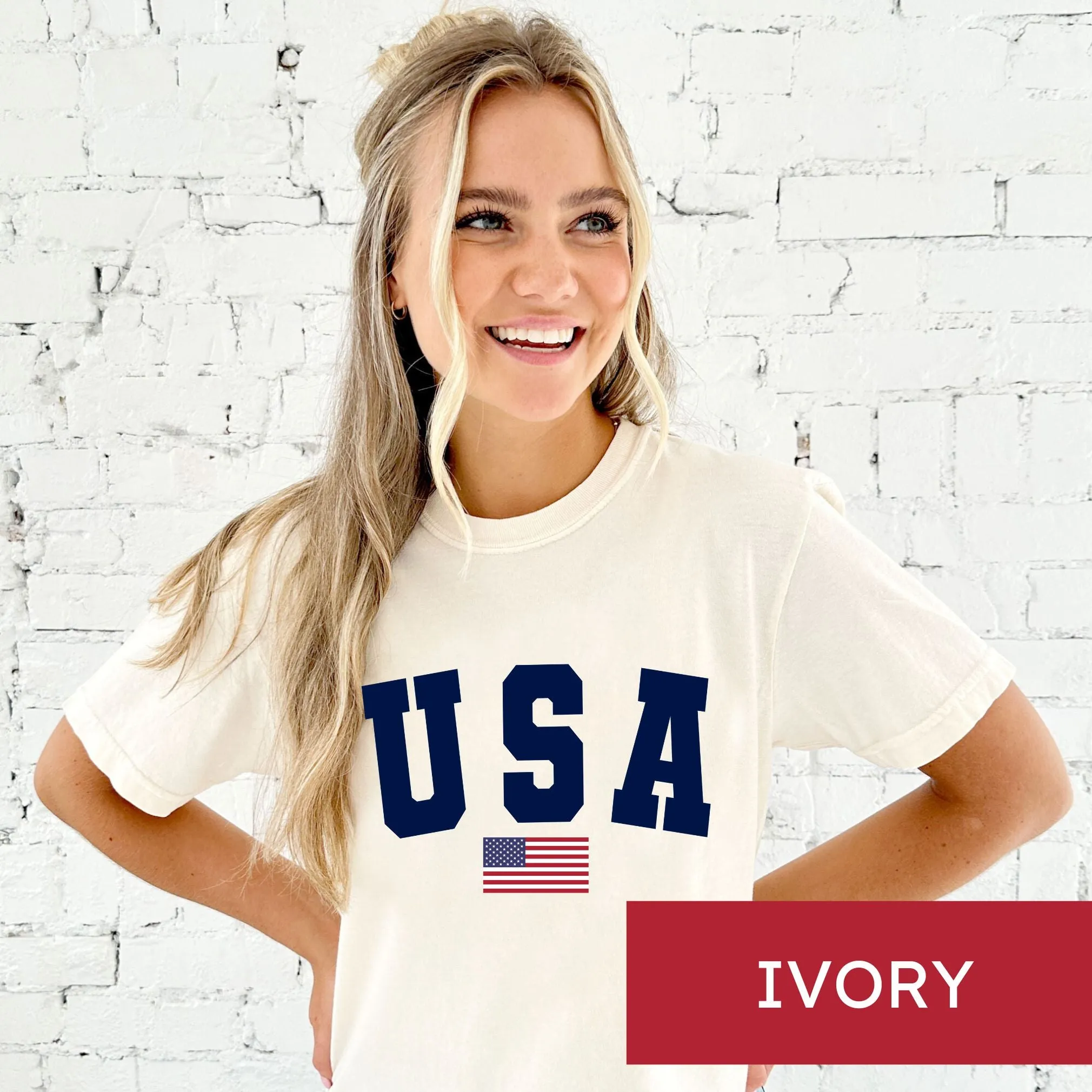 USA Flag Comfort Colors T-Shirt