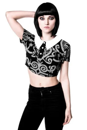 Voodoo Crop Top [GREY]