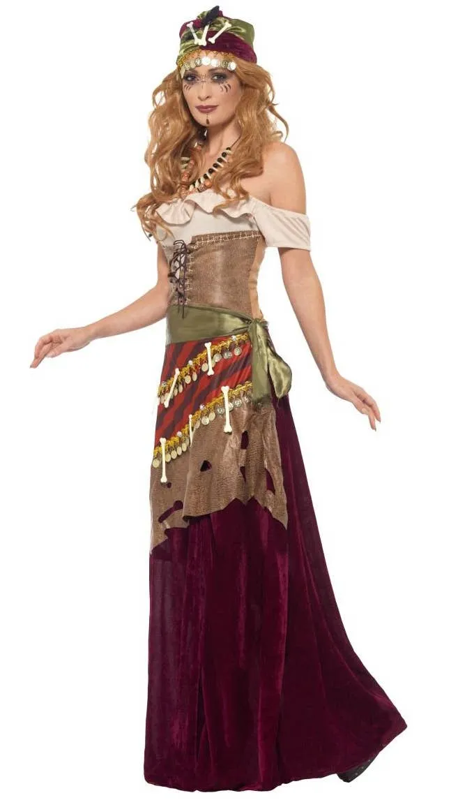 Voodoo Priestess Deluxe Womens Halloween Costume