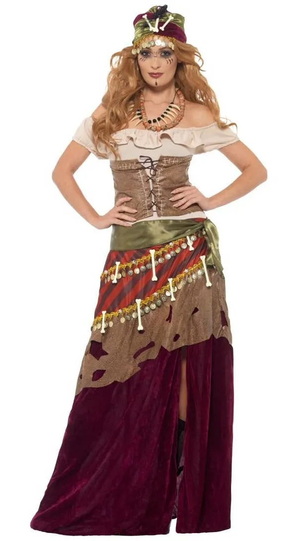 Voodoo Priestess Deluxe Womens Halloween Costume