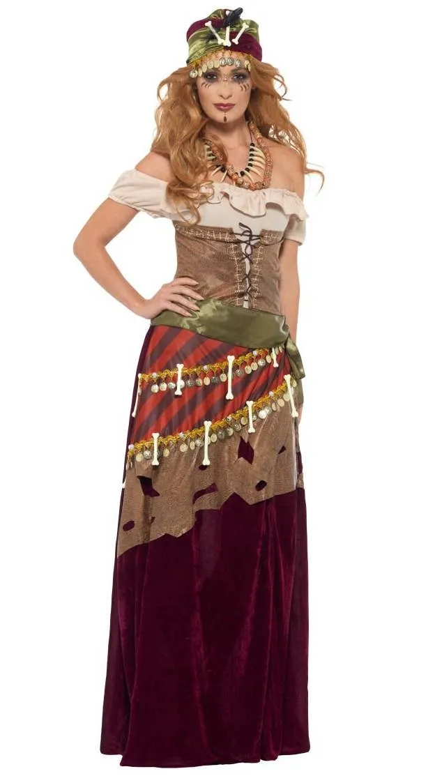 Voodoo Priestess Deluxe Womens Halloween Costume