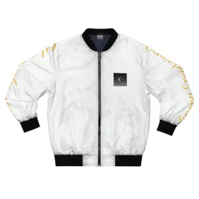 white OPM Bomber Jacket