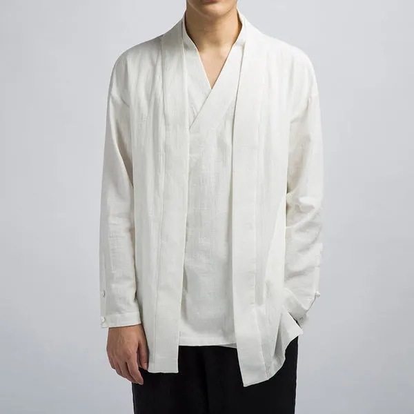 WLS Zen Kimono Cardigan in One Off-White