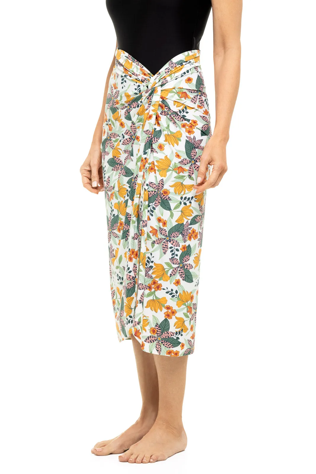 Womens North Bay Village Knot Cover-Up  |  Apricot Crush Floral Paradise