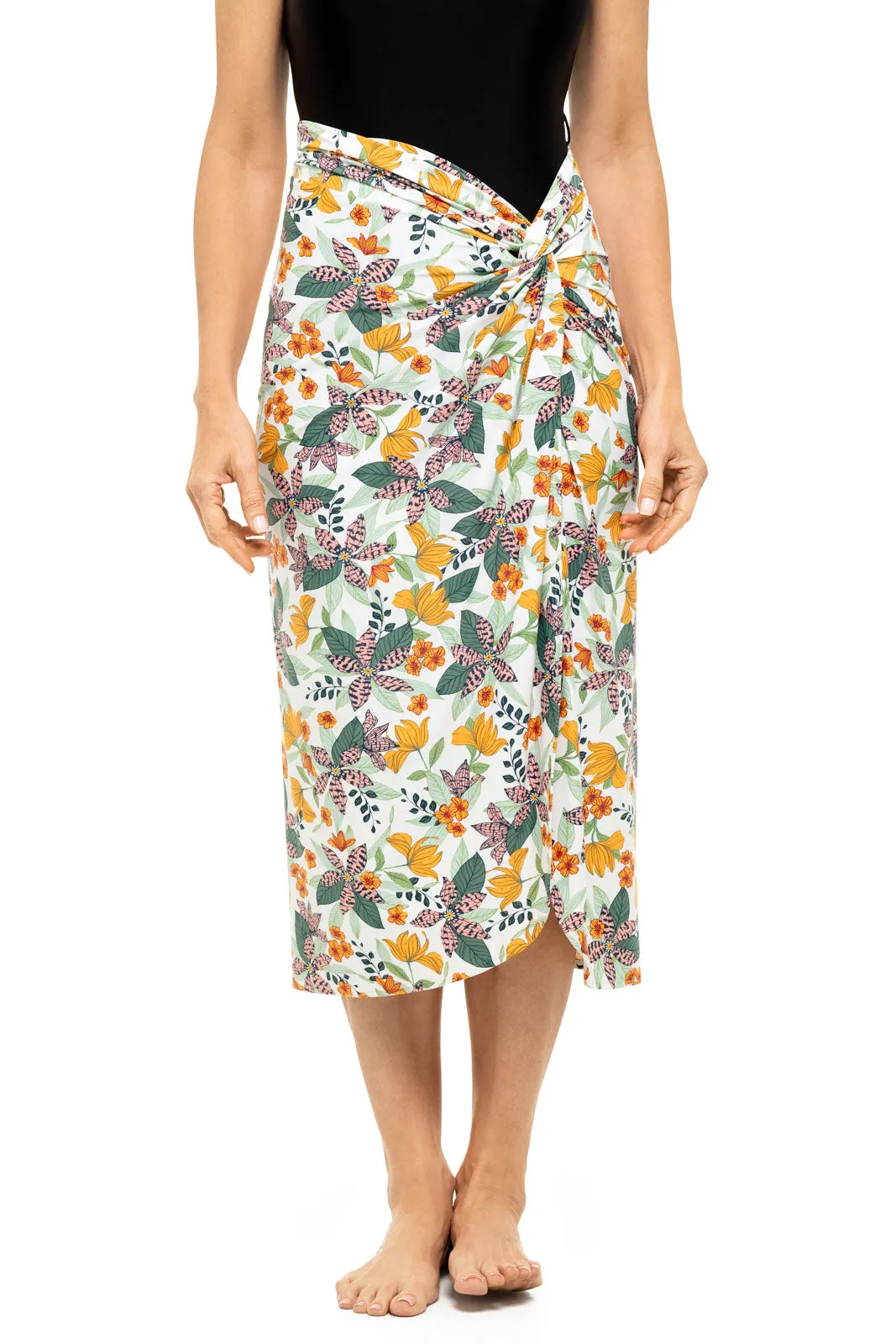 Womens North Bay Village Knot Cover-Up  |  Apricot Crush Floral Paradise