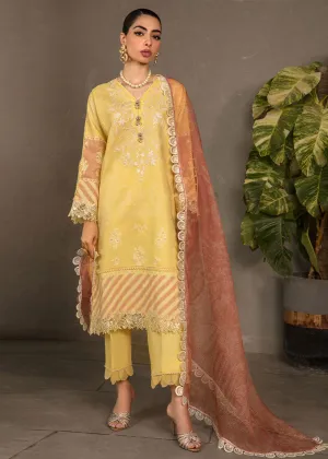 Yellow Luxury Lawn Suit | Rang Rasiya | Florence Lawn '23 | ZINNIA - D4