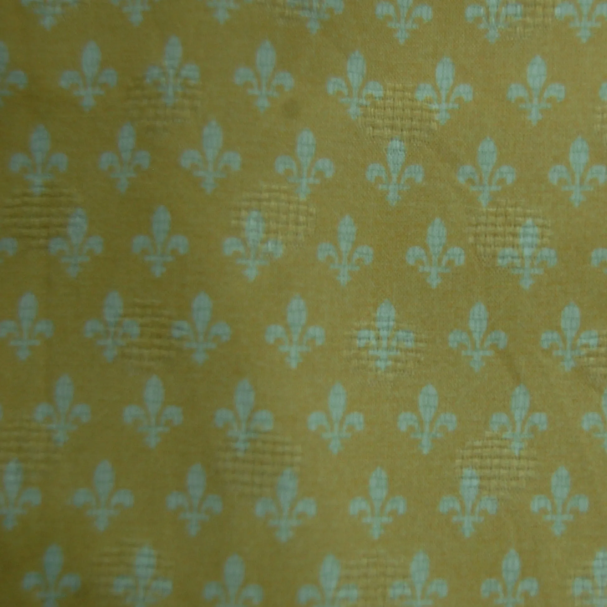 Yellow Taditional Print Viscose Dobby Fabric